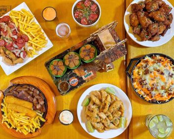 Comidas e bebidas do Barão Chopp e Petiscos, no Rio