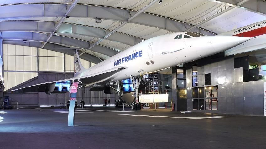 Concorde da Air France é um dos jatos expostos nas galerias do museu / Wikimedia Commons