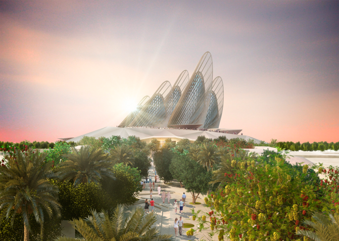 Construção funciona como um memorial ao Sheikh Zayed bin Sultan Al Nahyan, ex-presidente e um dos arquitetos dos Emirados Árabes Unidos / Foster + Partners/Divulgação