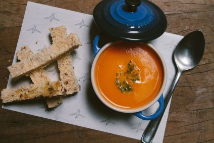 Padoca Maní - Sopa de cenoura com laranja