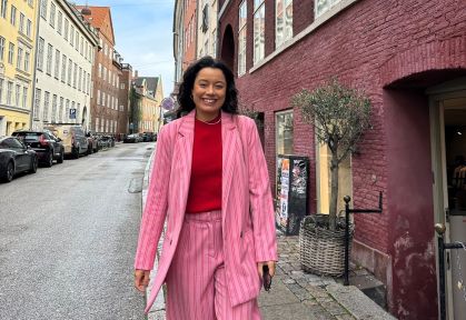 Daniela Filomeno pelas ruas de Copenhague