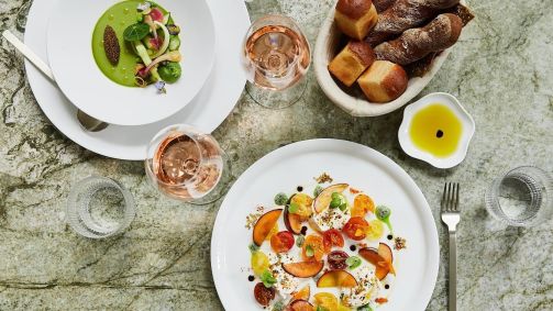 Pratos do restaurante Le Jardinier, em Miami
