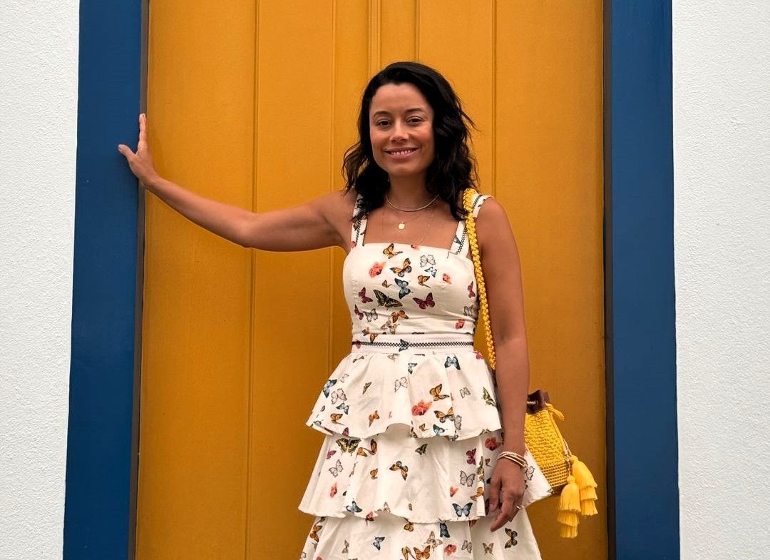 Daniela Filomeno no centro histórico de Paraty (RJ)