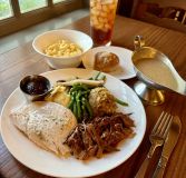Refeição para um no Liberty Tree Tavern, no Magic Kingdom Park
