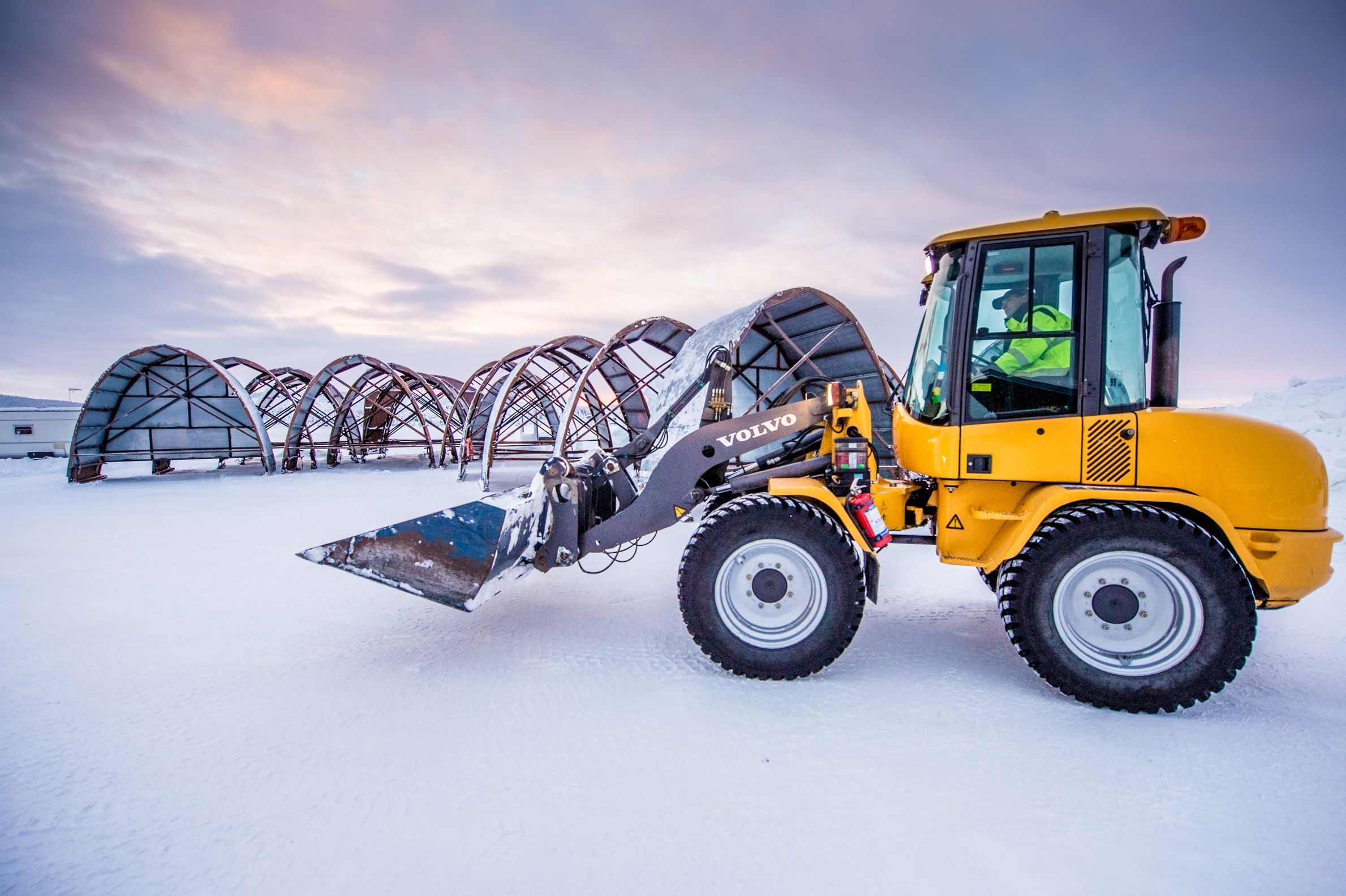 Estrutura temporária do Icehotel é construída todos os anos a partir de novembro com blocos de gelo do rio vizinho • Asaf Kliger/Icehotel