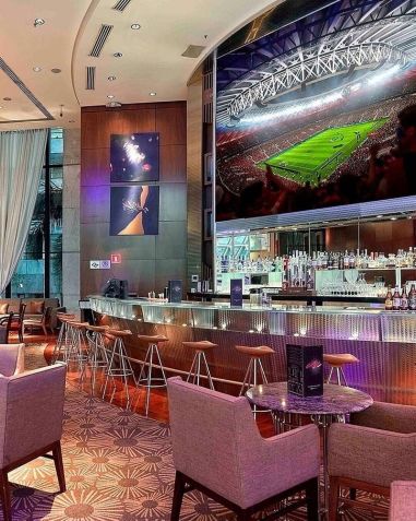 Espaço do Canvas Bar & Restaurante, do Hilton São Paulo Morumbi • Divulgação/Canvas Bar & Restaurante