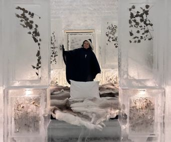 Daniela Filomeno Icehotel na Suécia, hotel de gelo na Lapônia