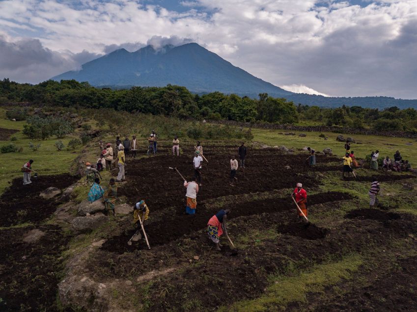 Embora suas ofertas de viagens sejam caras, a Volcanoes Safaris afirma que reinveste o dinheiro na sustentabilidade das comunidades • Volcanoes Safaris via CNN Newsource