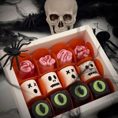 Caixa de doces temáticos de Halloween da Art&Gula • Divulgação