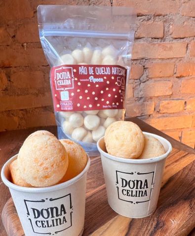 Dona Celina lança o pão de queijo "pipoca" • Divulgação