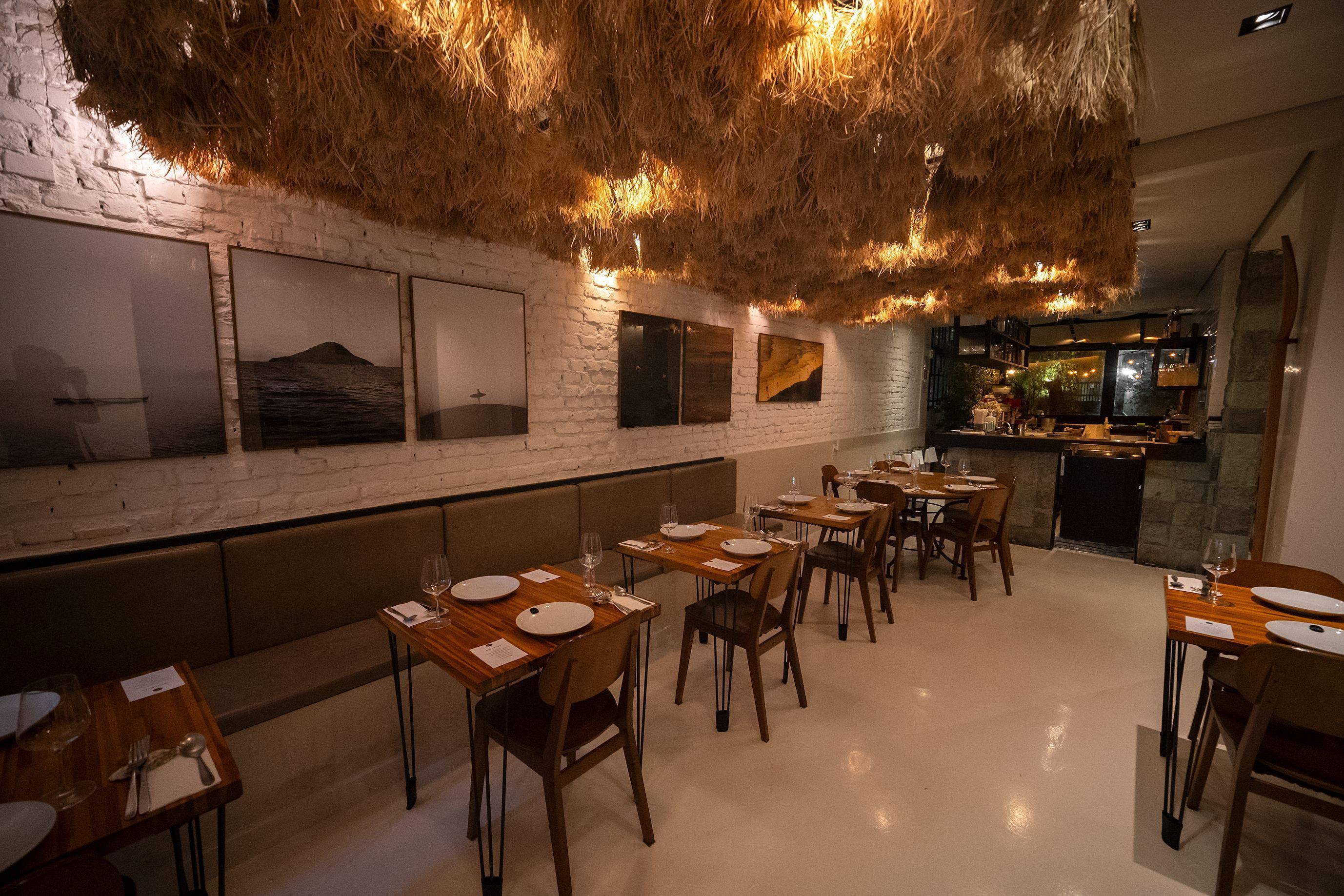 Ambiente do Madê Restaurante, em Santos, que completa 7 anos com festança com a presença de grandes chefs da gastronomia brasileira