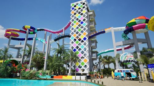 Projeto da nova montanha-russa aquática do Beach Park