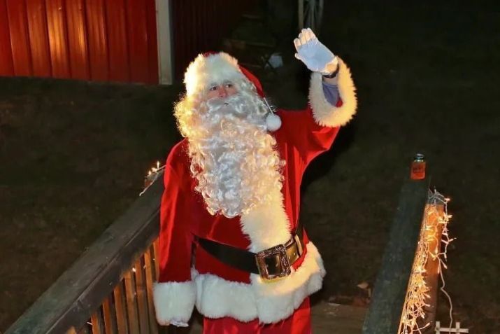 Kentuchy Railway Museum oferece passeio noturno de trem na companhia de Papai Noel • Divulgação/Kentuchy Railway Museum