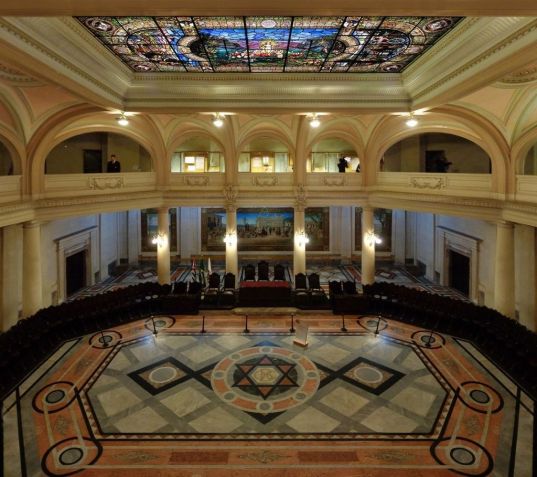 Salão do Pregão, a área mais nobre do Museu do Café • Divulgação/Museu do Café