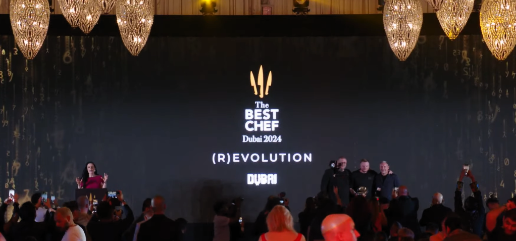 Cerimônia do The Best Chef Awards 2024 ocorreu em Dubai • Reprodução/YouTube