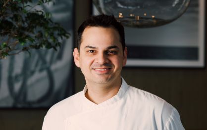 Retrato do chef Felipe Silva