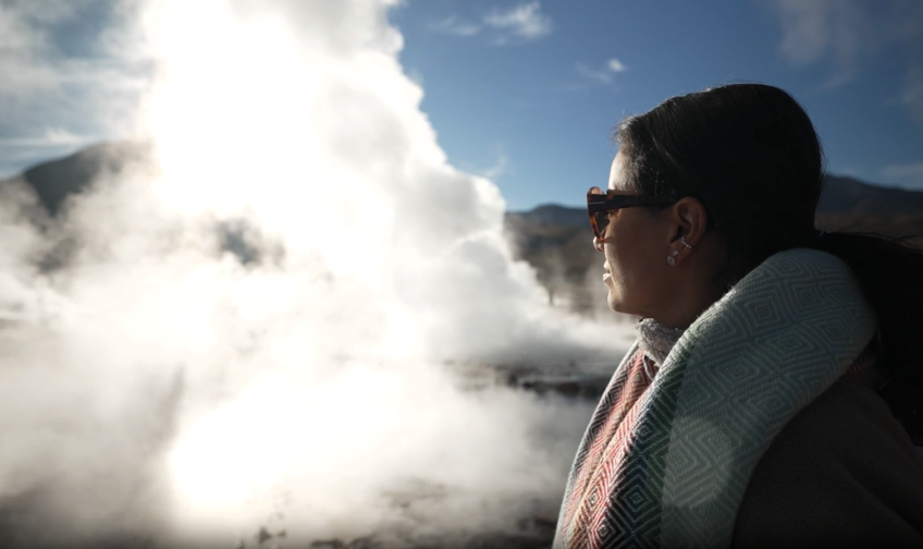 Daniela Filomeno nos Gêiseres de Tatio, espetacular manifestação da natureza no Atacama • CNN Viagem & Gastronomia