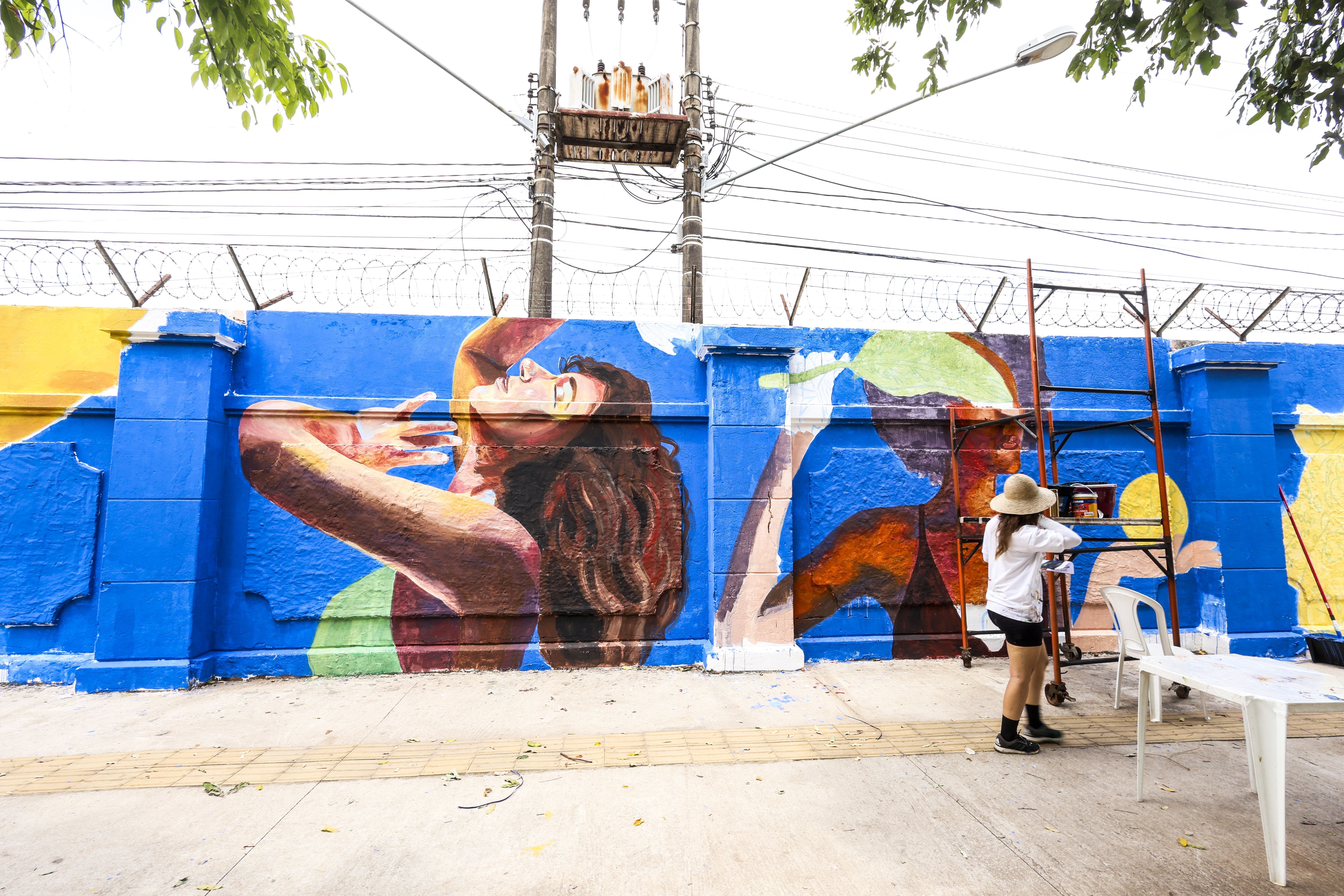 Projeto de arte de rua em Belém
