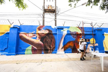 Projeto de arte de rua em Belém