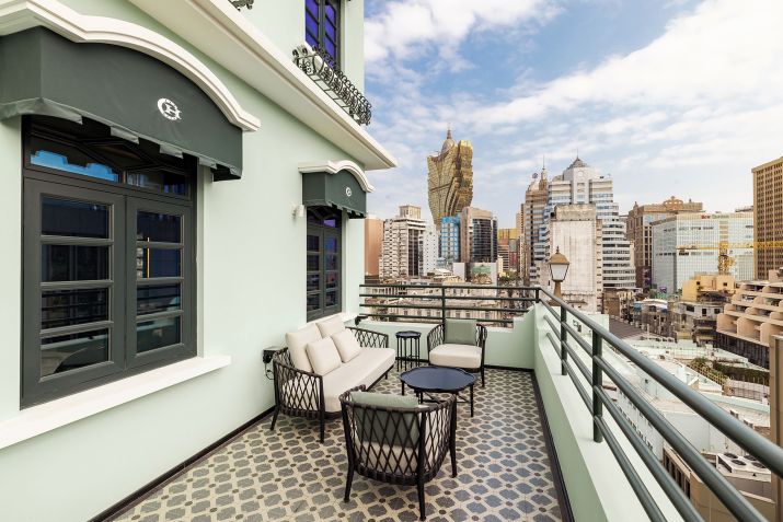 O Hotel Central, um marco icônico no coração de Macau, reabriu suas portas este ano. • Lek Hang Group via CNN Newsource