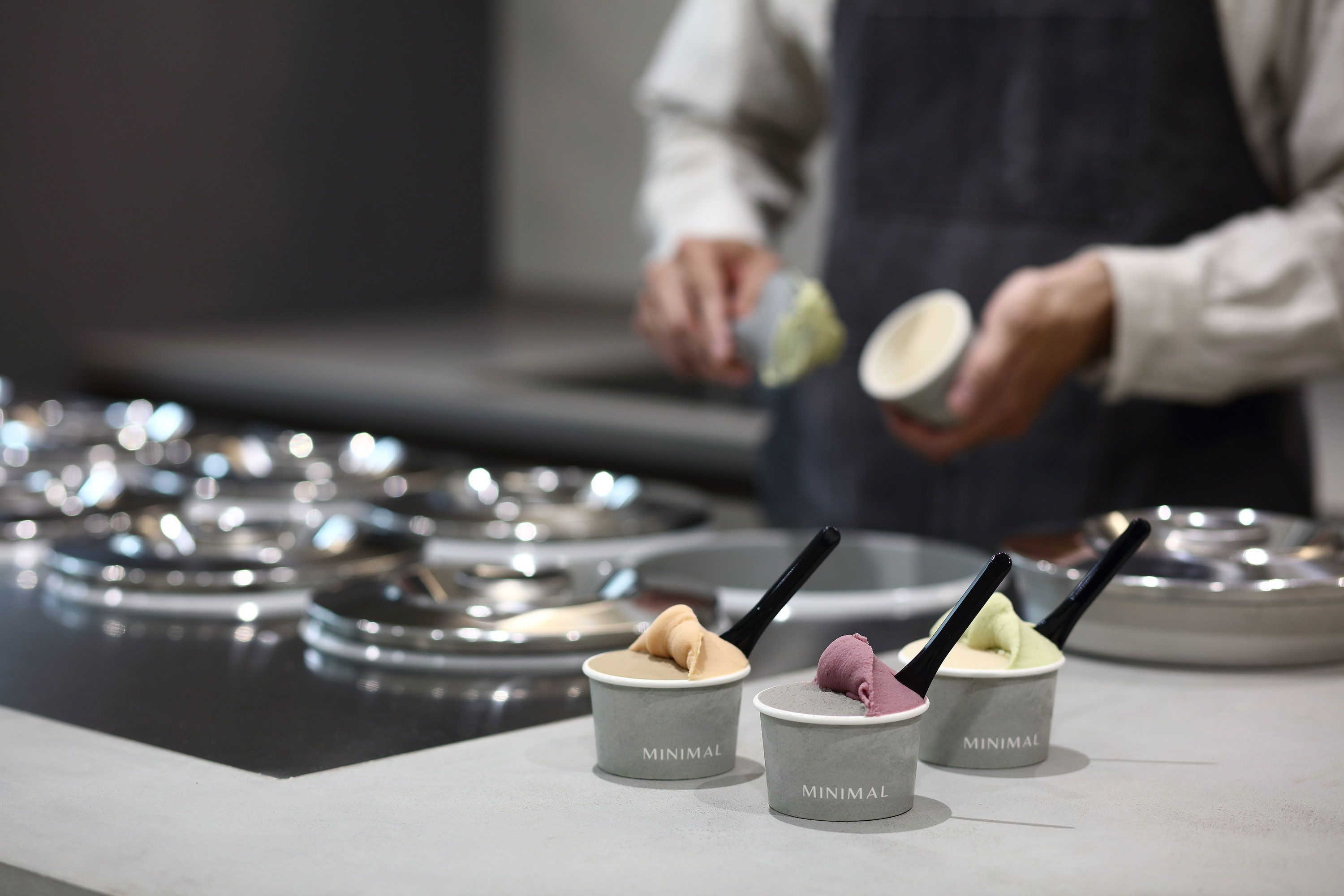 A sorveteria para retirada do Minimal fica no andar térreo • MINIMAL via CNN Newsource