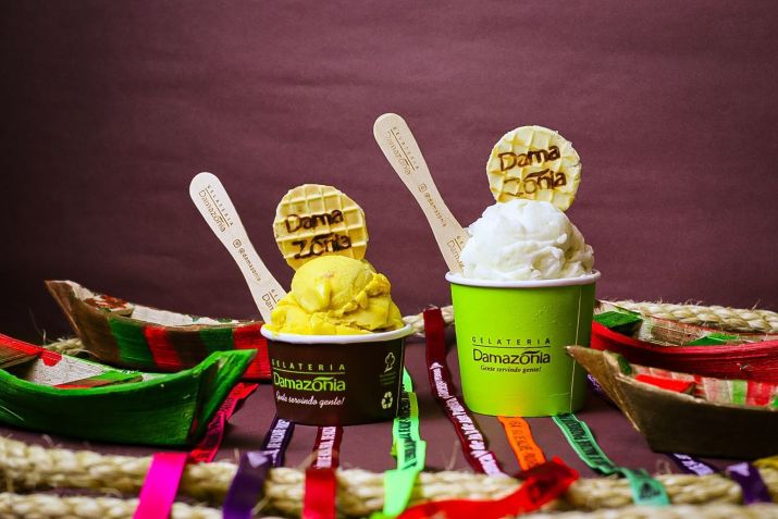 O sabor mais emblemático da sorveteria, segundo o proprietário, é o de tapioca • Divulgação