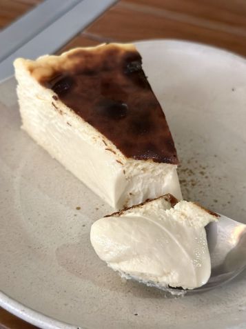 Torta de queijo cremosa assada no forno a lenha • Tina Bini