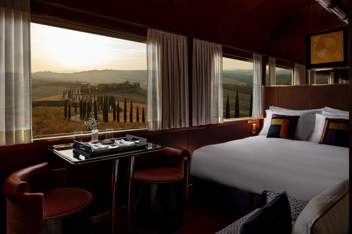 Há dois tipos de acomodação, a Luxo e a Suíte • Orient Express Italy