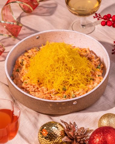 Salpicão de Frango é uma das sugestões de acompanhamento do menu de Natal do Empório Jardim • Tomás Rangel