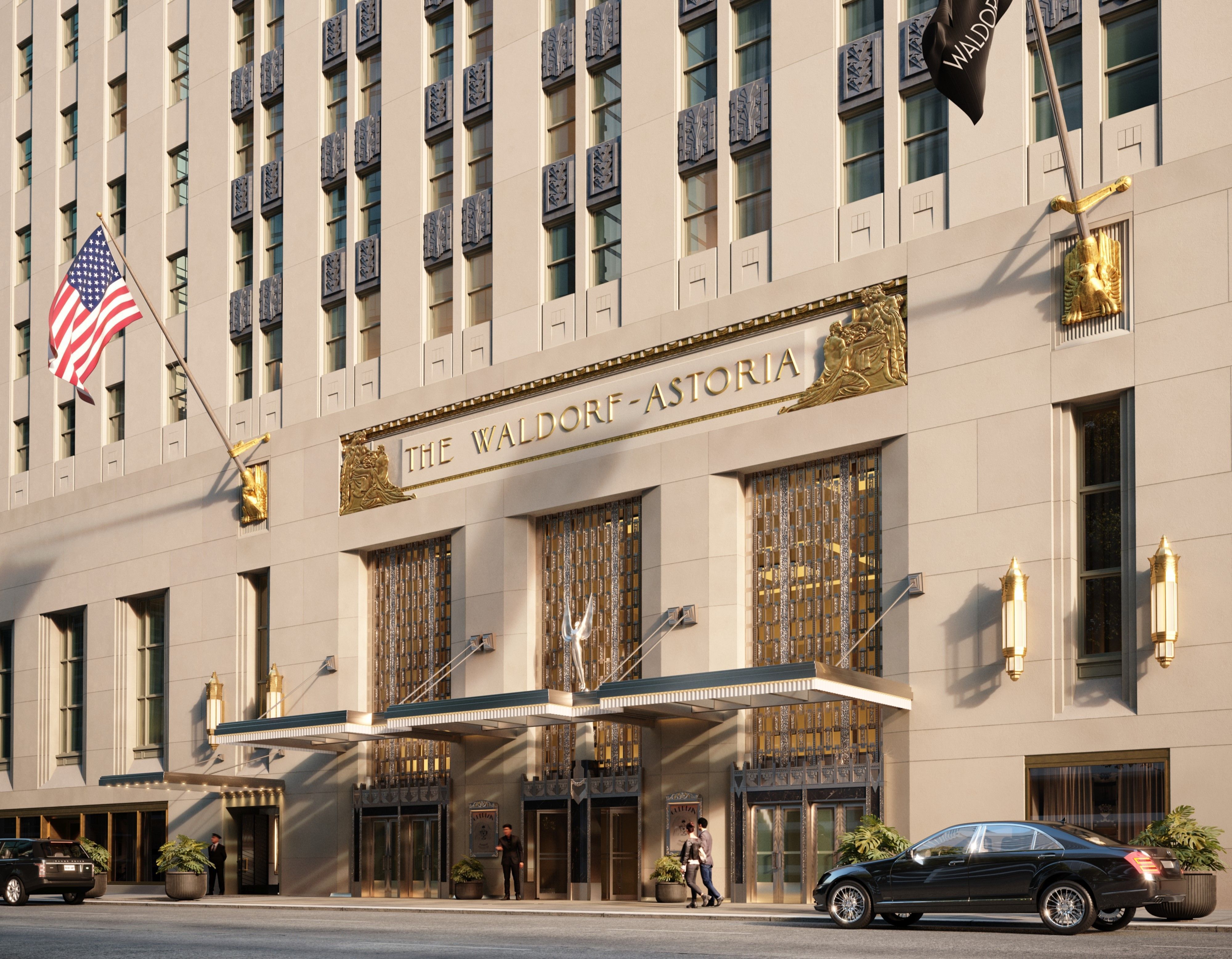 Fachada do hotel Waldorf Astoria New York