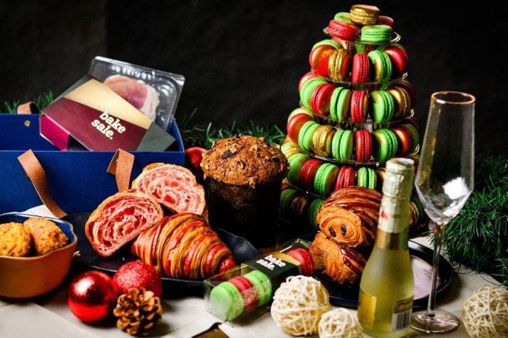 Macarons da Bake Sale nas cores do Natal • Divulgação