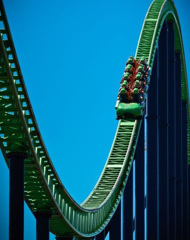 Kingda Ka também já foi a montanha-russa mais rápida do mundo, título perdido em 2010 • Knight725/Fickr