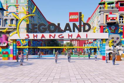 Projeto da entrada do Legoland Shanghai Resort, na China
