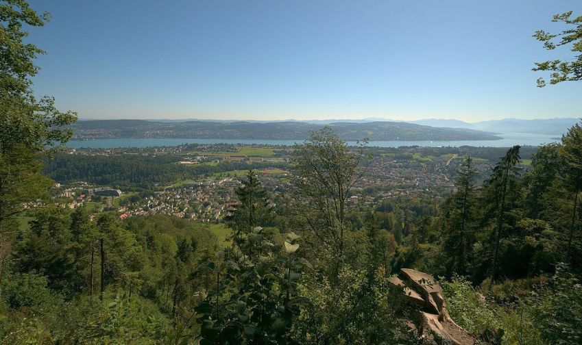 Vista da Trilha dos Planetas, em Zurique • Wikimedia commons