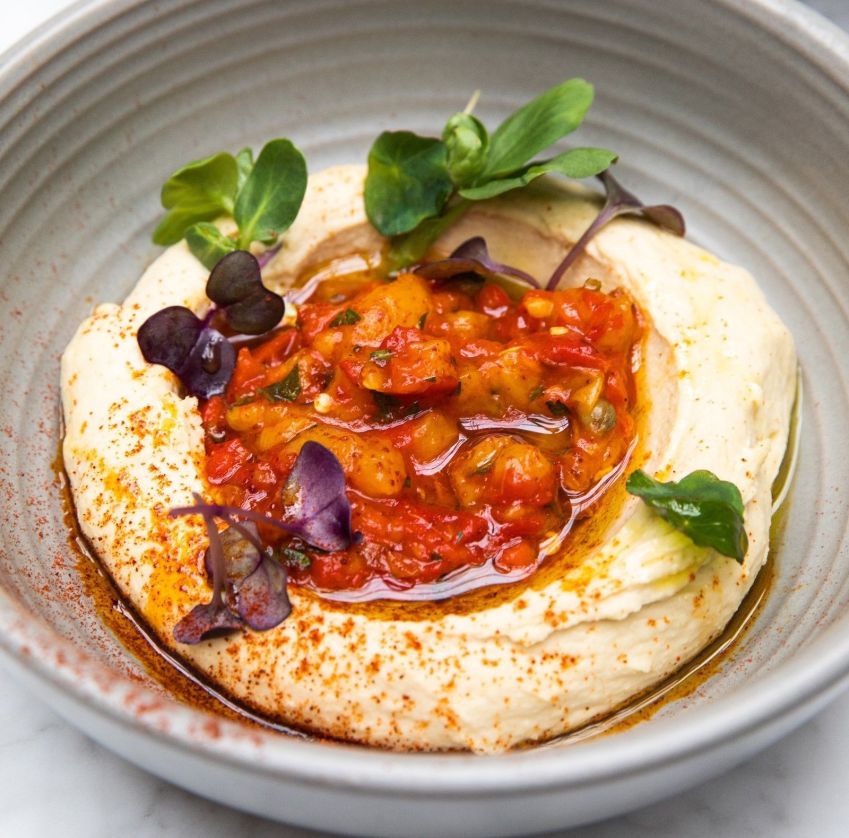 Homus do restaurante Aba, situado em South Congress • Jeff Marini/Visit Austin