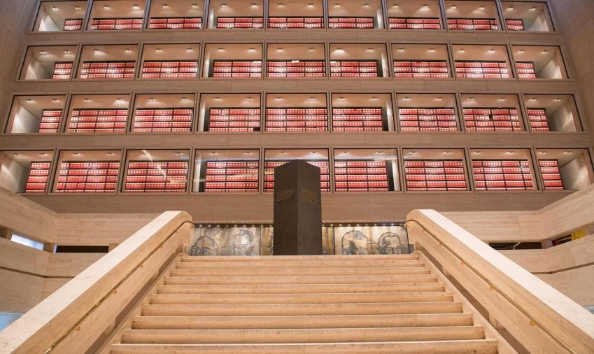 O Great Hall (o grande salão, em tradução literal), que é o coração da LBJ Library • Divulgação/LBJ Library