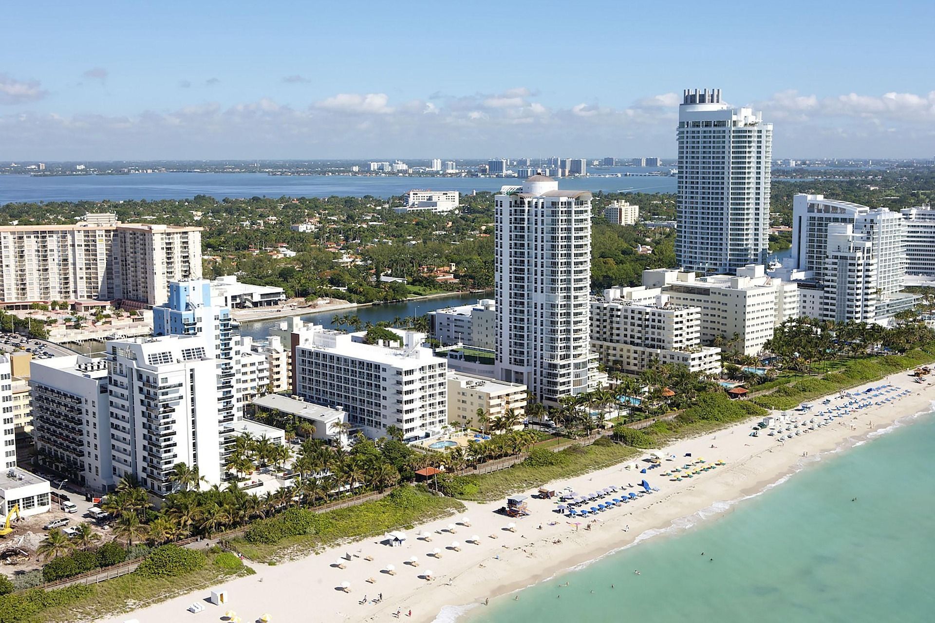 Vista aérea da cidade de Miami, na Flórida