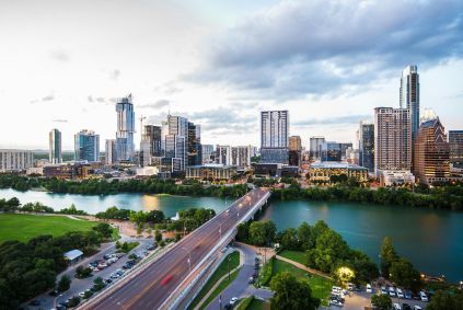 Skyline de Austin, capital do Texas, nos Estados Unidos