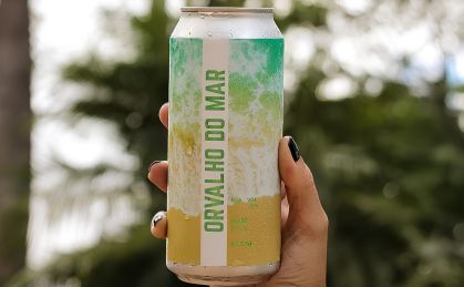 Cerveja Orvalho do Mar, da Cervejaria Araucária