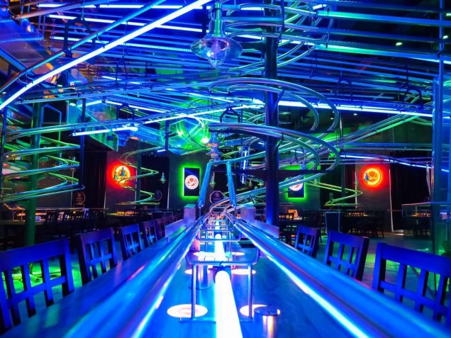 Interior do Rollercoaster Restaurant  • Divulgação/Rollercoaster Restaurant