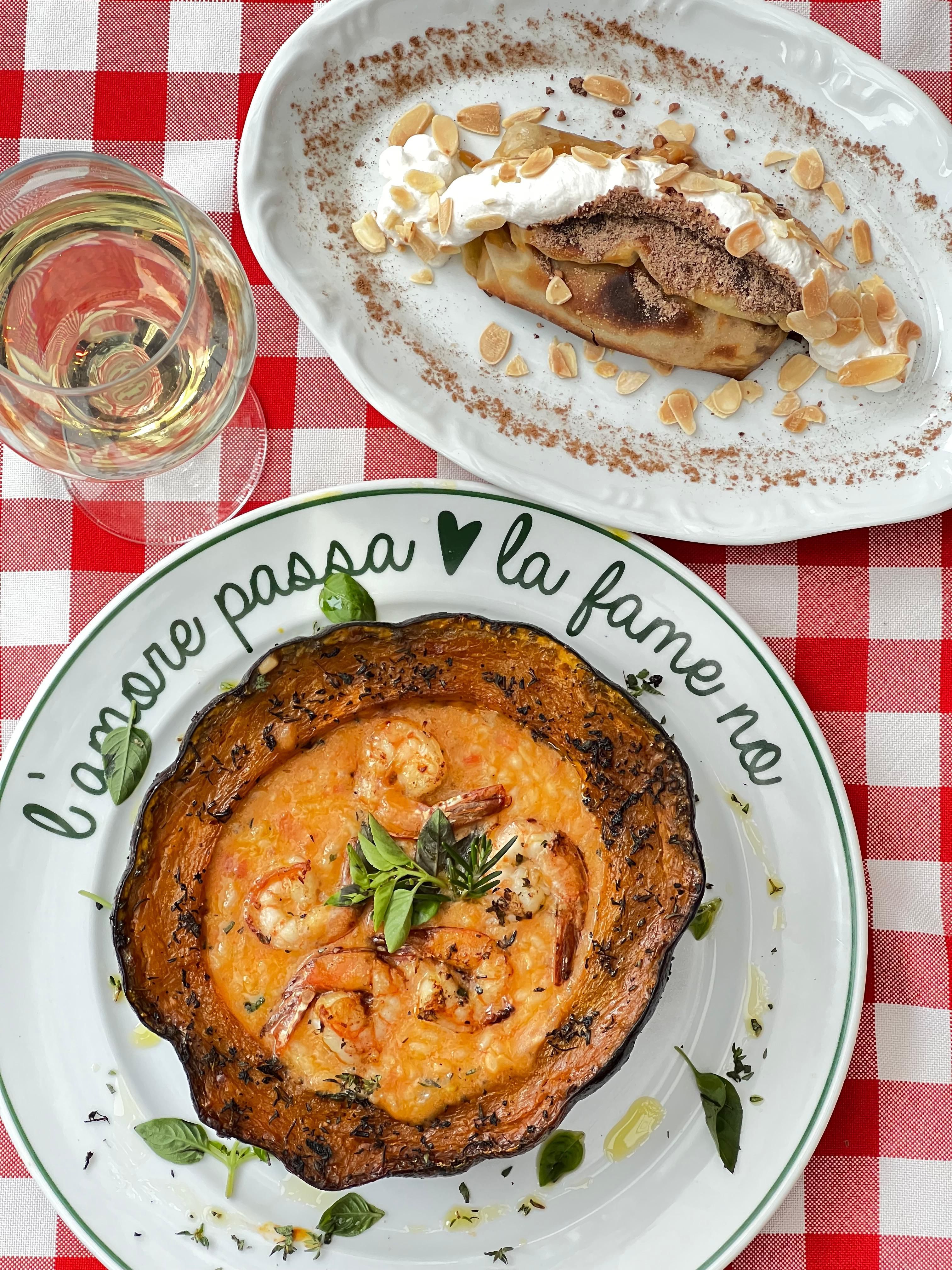 Cucina Trattoria oferecerá menu de Dia das Mães com prato principal, sobremesa e taça de vinho da casa por R$ 99 • Divulgação
