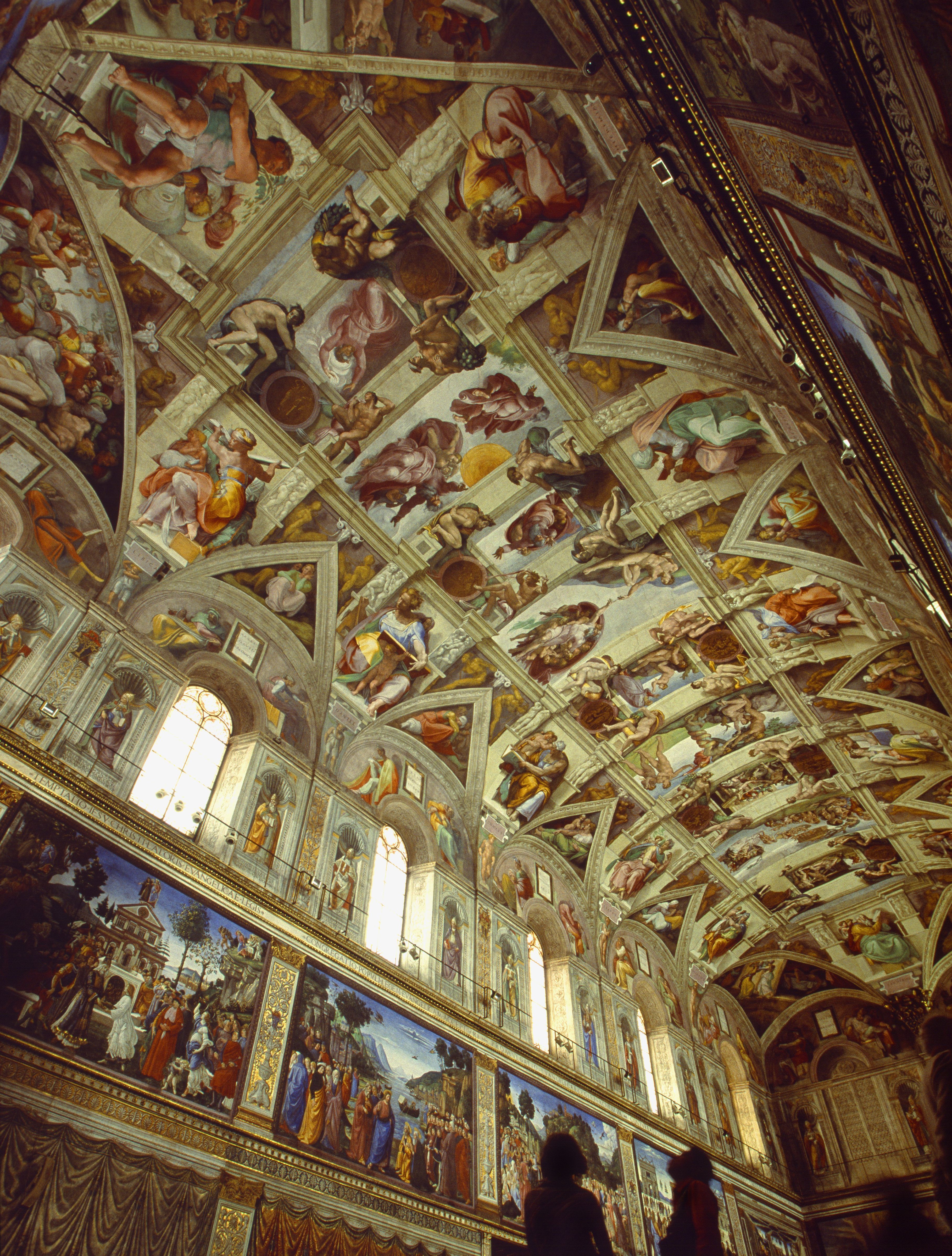 Teto da Capela Sistina, no Vaticano • Grant Faint/Getty Images