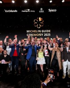 Chefs na cerimônia do Guia Michelin Flórida 2025