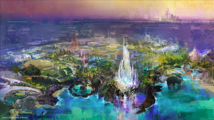 Projeto do resort temático da Disney em Abu Dhabi • Divulgação