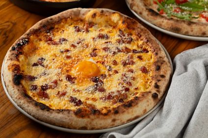 Pizza de carbonara