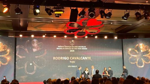 Rodrigo Cavalcante recebe prêmio no Guia Michelin