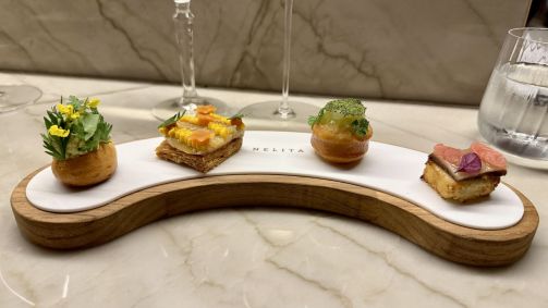 Snacks do Nelita, da chef Tássia Magalhães, que lança novo menu degustação