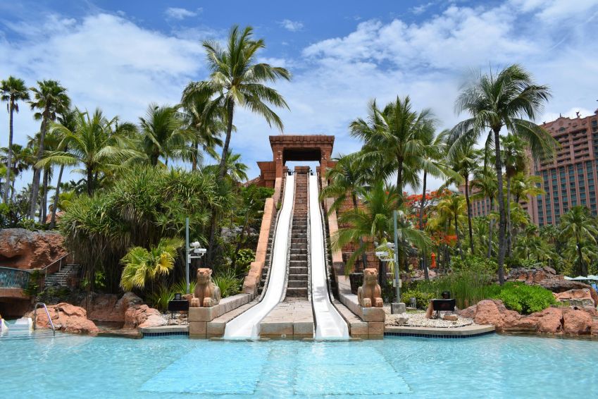 Uma das atrações do parque aquático Aquaventure, no complexo do Atlantis, nas Bahamas • Pexels