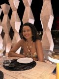 Daniela Filomeno no Savi Beach Club, em Anguilla