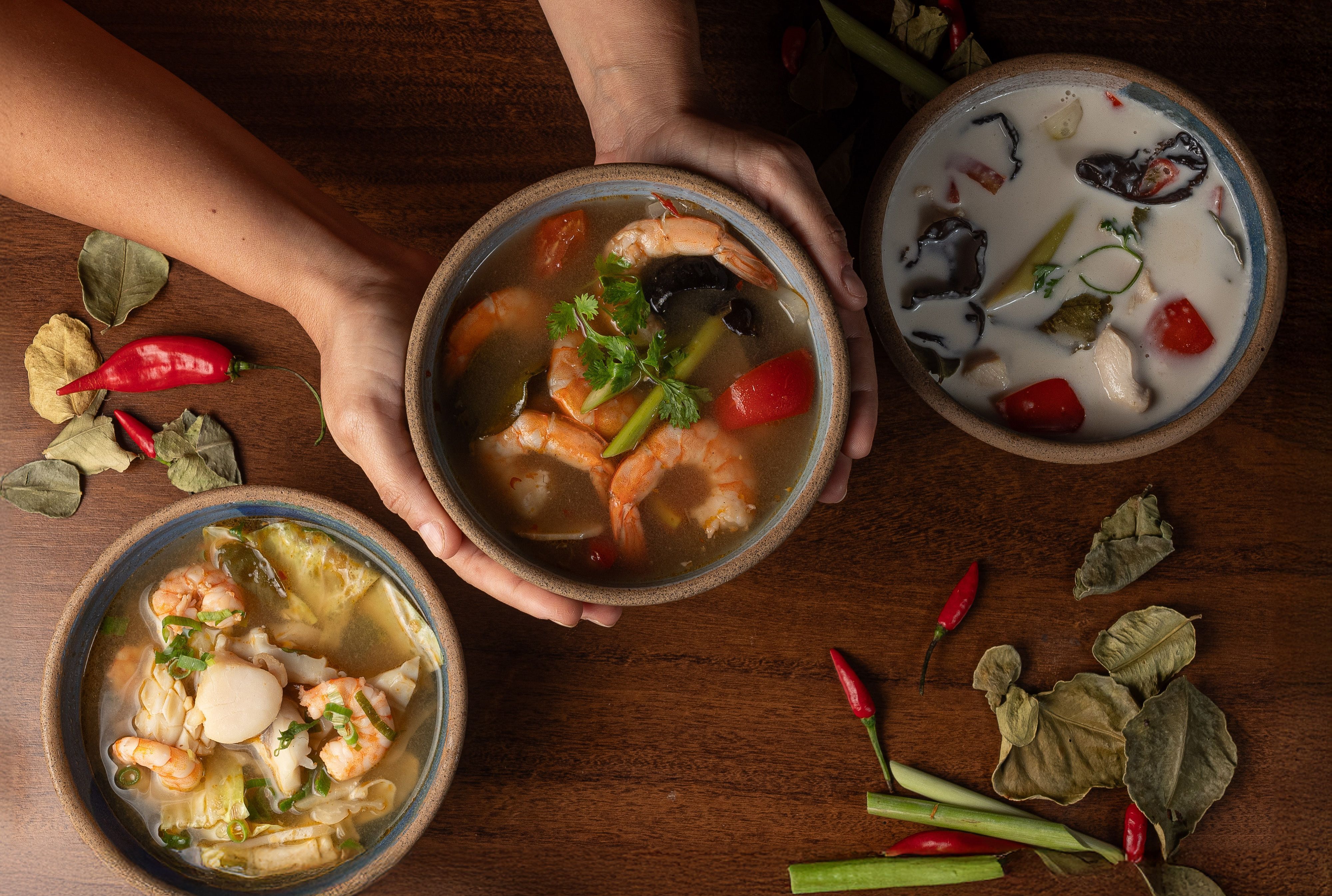 Restaurante tailandês Nam Thai inclui opções de caldos em seu menu • Lipe Borges